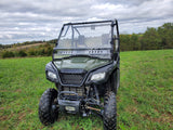 Honda Pioneer 500-520 - 2 Pc Windshield with Optional Vents-Clamps-Hard CoatÂ  - 3 Star UTV