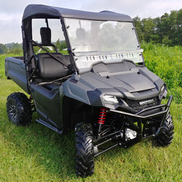 Honda Pioneer 700 - 2 Pc Scratch-Resistant Windshield - 3 Star UTV