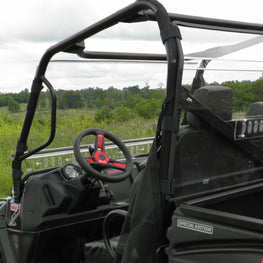 Intimidator Classic 750-1000 - Lexan Back Panel w- Clamp and Vent Options - 3 Star UTV