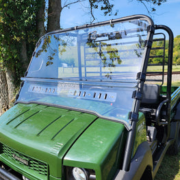 Kawasaki Mule 4000/4010 - 2 Pc Scratch - Resistant Windshield - 3 Star UTV