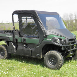 Kawasaki Pro FX - Full Cab Enclosure with Vinyl Windshield and Half Doors - 3 Star UTV