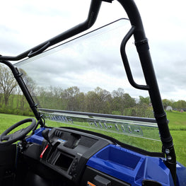 Kawasaki Pro FXR - 2 Pc Scratch-Resistant Windshield with Vent/Clamp Options