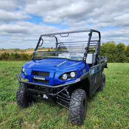 Kawasaki Pro FXR - 2 Pc Scratch-Resistant Windshield with Vent/Clamp Options - 3 Star UTV