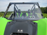 Kawasaki Teryx KRX - 1 Pc Scratch-Resistant Windshield with Clamp & Vent Options - 3 Star UTV