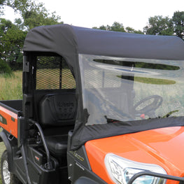 Kubota RTV-XG850 (Sidekick) Vinyl Windshield-Top-Rear Combo - 3 Star UTV
