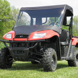 Kymco 500 Vinyl Windshield-Top-Rear Combo - 3 Star UTV