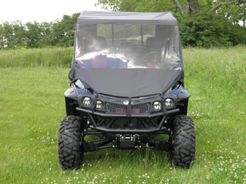 Mahindra XTV-Vinyl Windshield- Top Combo - 3 Star UTV