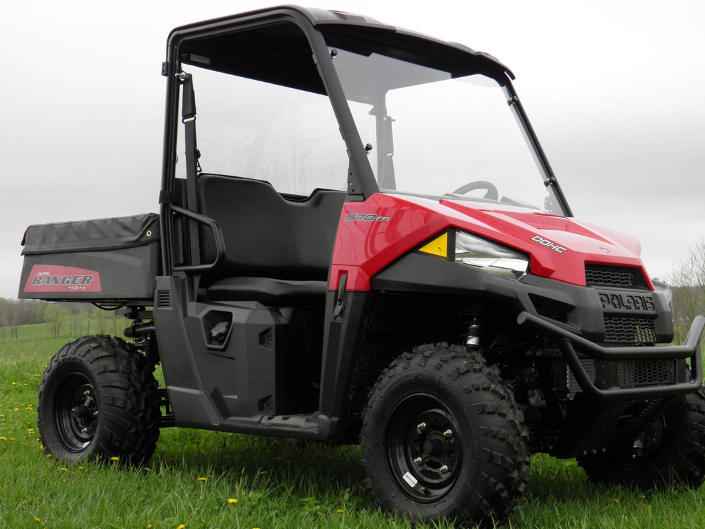 Polaris 2015-2020 Mid-Size Ranger 1-Pc Windshield with Optional Vents - 3 Star UTV