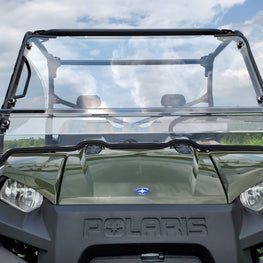 Polaris Full Size Ranger 500-700-800 2-Pc Scratch-Resistant Windshield - 3 Star UTV