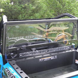Polaris General-1 Pc Lexan Back Panel w- Vent Option - 3 Star UTV