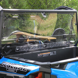 Polaris General-1 Pc Lexan Back Panel w- Vent Option - 3 Star UTV
