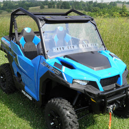 Polaris General 1-Pc Windshield with Optional Vents - 3 Star UTV