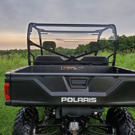 Polaris Mid-Size Ranger 2-Passenger (2009-2014) - Lexan Back Panel w/Vent Option - 3 Star UTV