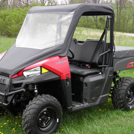 Polaris Mid-Size Ranger 2-Seater-Vinyl Windshield Top Combo - 3 Star UTV