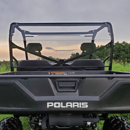 Polaris Ranger 570 (Full Size) 3-Passenger-Lexan Back Panel w- Vent Option - 3 Star UTV