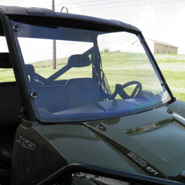 Polaris Ranger 900/1000 - 1 Pc Windshield with Vent, Clamp and Hard Coat Options - 3 Star UTV