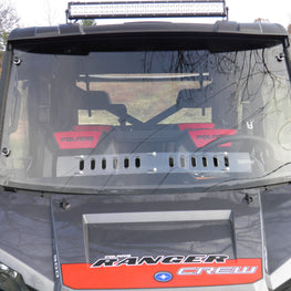 Polaris Ranger Crew-1 Pc Windshield w-Clamp, Vent, and Hard Coat Options - 3 Star UTV