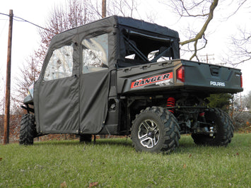 Polaris Ranger Crew Mid Size 570 - 4 Passenger - CAMO Door/Rear Window Combo - 3 Star UTV