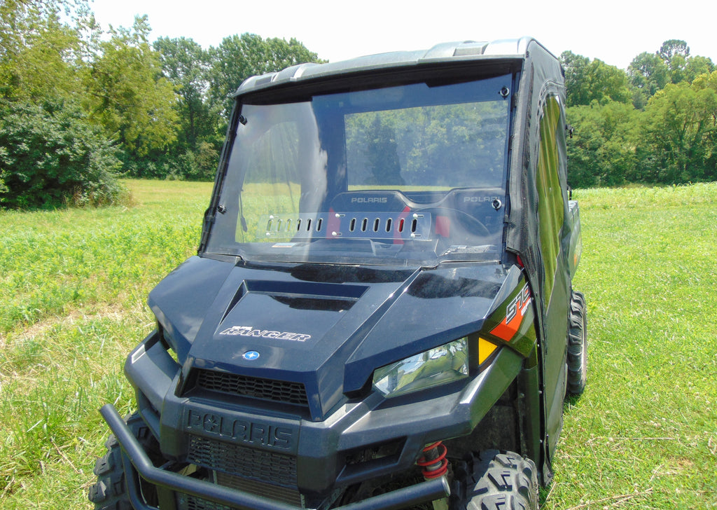 Polaris Ranger Crew 570 Mid Size - 4 Passenger- 1 Pc Windshield - 3 Star UTV