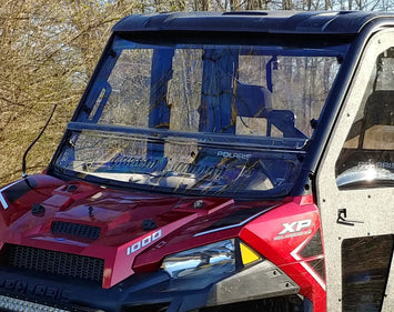 Polaris Ranger Crew 900 - 2 Pc Windshield with Vent, Clamp, and Hard Coat Options - 3 Star UTV
