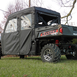 Polaris Ranger Crew Mid Size 570 - 4 Passenger - BLACK Door/Rear Window Combo - 3 Star UTV