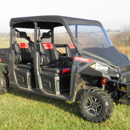 Polaris Ranger Crew - Vinyl Windshield- Top Combo - 3 Star UTV