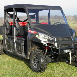 Polaris Ranger Crew - Vinyl Windshield- Top Combo - 3 Star UTV