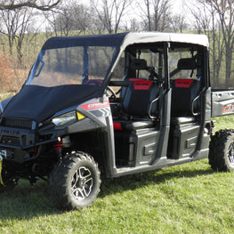 Polaris Ranger Crew - Vinyl Windshield-Top-Rear Combo - 3 Star UTV