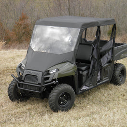Polaris Ranger Mid Size Crew - Vinyl Windshield-Top Combo - 3 Star UTV