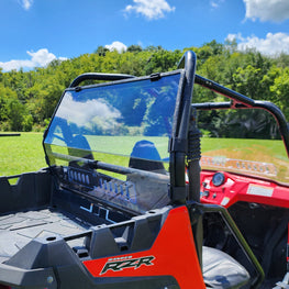 Polaris RZR 570/800/900 - 1 Pc Lexan Back Panel w/Vent Option - 3 Star UTV
