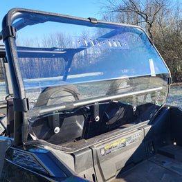 Polaris RZR 900 -1 Pc Lexan Back Panel w-Vent & Clamp Options - 3 Star UTV