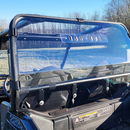 Polaris RZR 900 -1 Pc Lexan Back Panel w-Vent & Clamp Options - 3 Star UTV