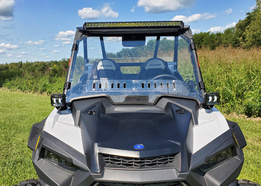 Polaris RZR XP 1000/XP Turbo - 1 Pc Windshield with Clamp and Vent Options - 3 Star UTV