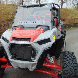 Polaris RZR XP 4 1000-XP 4 Turbo-1 Pc Lexan Windshield w-Clamp and Vent Options - 3 Star UTV