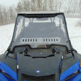 Polaris RZR XP Turbo S - 1 Pc Windshield with Clamp and Vent Options - 3 Star UTV