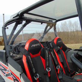 Polaris RZR XP Turbo S Rear Windshield with Upper Extension - 3 Star UTV