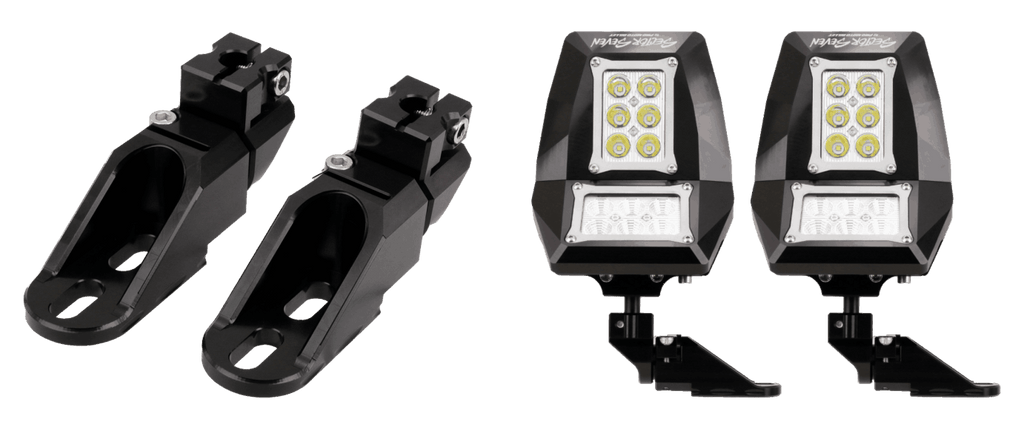Sector Seven Spectrum Lighted Mirrors For X3 w/ Bung Mount