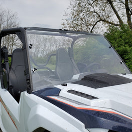 Yamaha Wolverine RMAX 1000 - 1 pc Lexan Windshield w- Hard Coating, Clamp and Vent Options - 3 Star UTV