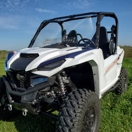 Yamaha Wolverine RMAX 1000 - 1 pc Lexan Windshield w- Hard Coating, Clamp and Vent Options - 3 Star UTV