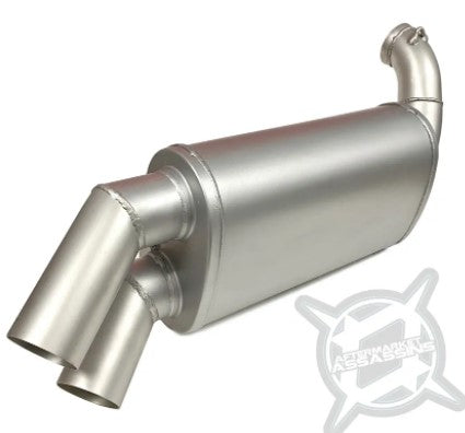 AA Stainless Slip-On Exhaust for 2015-Up RZR 900 S, Trail, XC **1-2 Week Lead TIme**